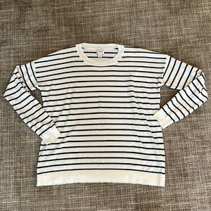 J. Crew Factory Size S Striped Cotton Sweater